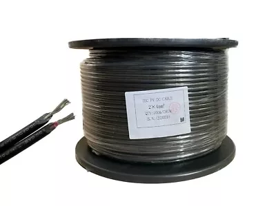 4mm Twin Core Tinned Copper DC Wire 1500V 100 M Roll Solar And Electrical • $219