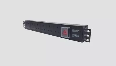 6 Way UK PDU To 3M IEC C14 / UPS PLUG 1U 19  Rackmount Power Distribution Unit  • £15