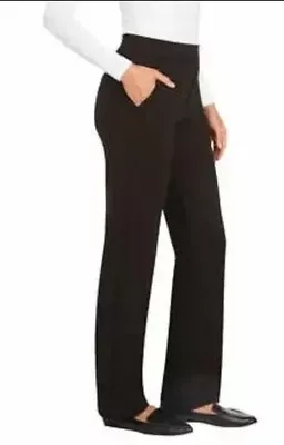 MATTY M Ladies’ Straight Leg Pants Black (Espresso) 2XL NEW WITH TAGS • $17.99