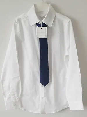 £14.80 • Buy Boys Occasion Wear White Shirt & Tie Set Age 10 Brand NEW