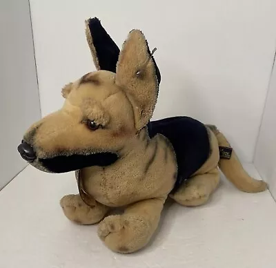 Vtg German Shepherd Plush Stuffed Dog Polar Puff 24k IKC Registration 1986 • $44.99