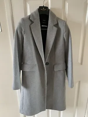Mango Women’s Grey Wool Mix Coat • £25