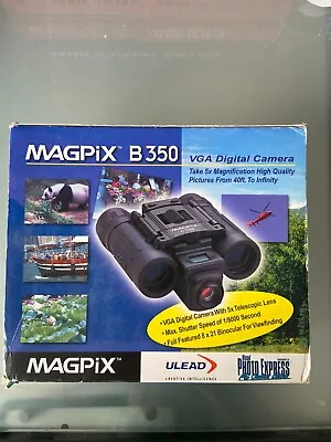 Magpix B 350 VGA Digital Camera Binoculars 5 X TELESCOPIC LENS • £40