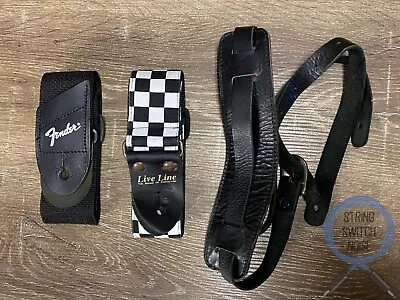 3 X Guitar Strap Pack -  Fender Live Line • $35