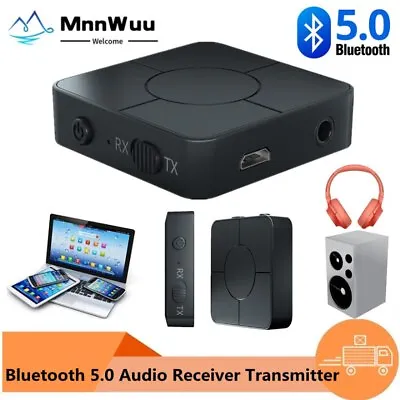 Bluetooth 5.0 Audio Receiver Transmitter 3.5mm AUX Jack RCA USB Dongle With Mic  • $7.49