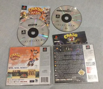 Crash Bash & Crash Bandicoot 2 Cortex Strikes Back PS1 Games SEE DESCRIPTION  • £16.99