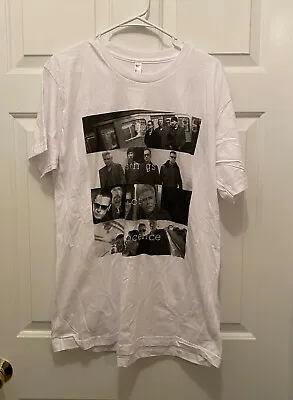 New U2 Songs Of Innocence Men's Concert Tour Music Photo White Black T-Shirt XL • $24.95