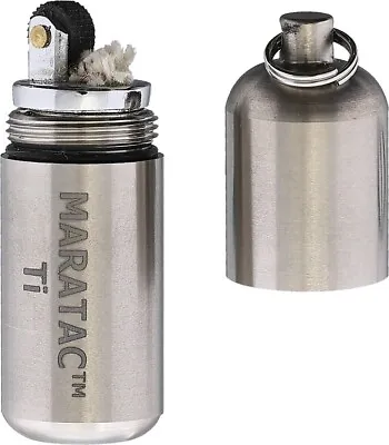 Maratac Titanium Peanut Lighter Titanium Construction Dimensions: 0.5  X 1.9  • $45.89