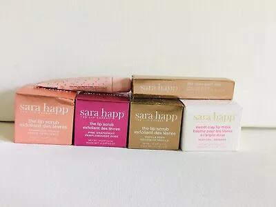 Sara Happ Lip Scrub Mask Gloss - U Pick-Peach Grapefruit Vanilla Cake Vegan • $9.70