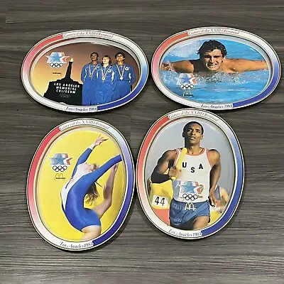 Vintage 1984 Summer Olympics McDonalds Metal Tin Souvenir Collector Plates Tray • $34.18