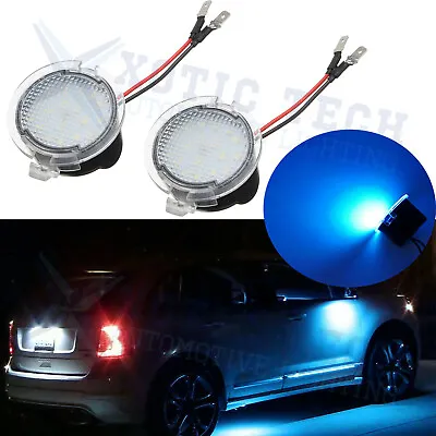 2x 8000K Blue Full LED Side Mirror Puddle Lights For Ford F150 Edge Flex Taurus • $14.99