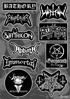 Black Metal Sticker Pack | Bathory Satyricon Abbath Immortal Venom Gorgoroth • $6.99