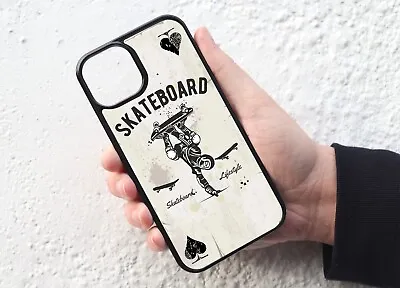 Skateboard Skater Ace Of Spades Playing Card Mobile Phone Case Cover • £9.95