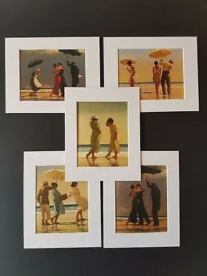 £16.95 • Buy Jack Vettriano Beach Collection Set Of 5 Mounted Prints Genuine 2019 NEW