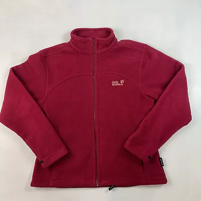 Women’s Jack Wolfskin Fleece Raspberry XL Size 18 • £23.90