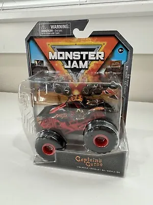 Spin Master Monster Jam Monster Trucks 1/64 Diecast Black Captain's Curse • $13.93