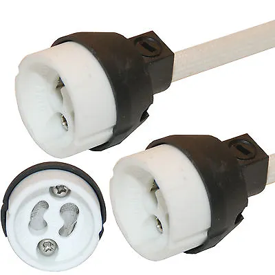 20x GU10 Halogen LED Lamp Holder Socket Connector Downlighter UK NEW REGULATION • £10