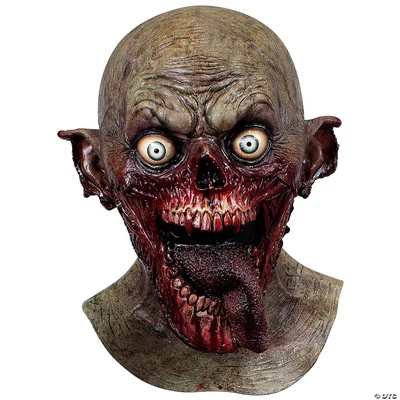 $44.99 • Buy Adult Tongue Slasher Deranged Crazy Demented Zombie Full Mask Costume Tb26895
