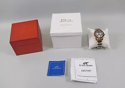 $100 • Buy Daniel Steiger KLAUS KOBEC  DESTINY  6061 K-M Rose Gold Men's Wristwatch  MIB!!!