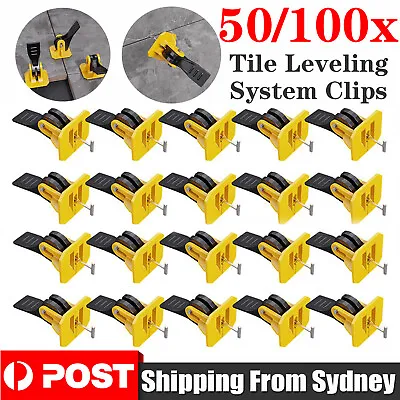 UP100X Tile Leveling System Clips Levelling Spacer Tiling Tool Floor Wall Wrench • $7.48