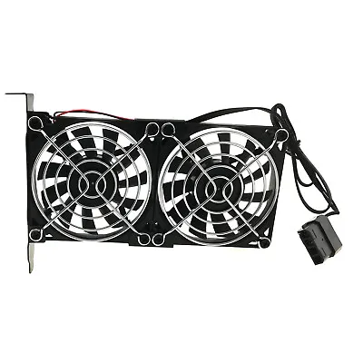 PCI Cooler Double 80mm Fan ATX Bracket PCI-e Video Card Cooling 2300rpm Silent • $17.07