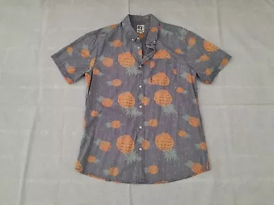 Ocean Pacific Shirt Large Pineapple Pattern Short Sleeve  • £19.99