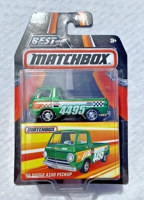 Matchbox ‘66 Dodge A100 Pickup Green Paint Best Of Matchbox Series Free Shipping • $9.95