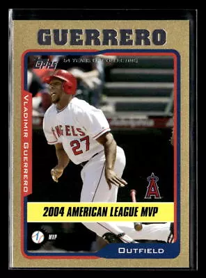 Vladimir Guerrero #'d /2005 - 2005 Topps MVP Gold Parallel SP #715 HOF Angels • $3.69