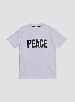 Hamnett Peace T-Shirt In White Katherine Hamnett SAVE THE WORLD  Medium Large • £9.99