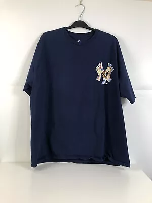 New York Yankees MARK TEIXEIRA  #25 Blue MLB Baseball T-Shirt Big/Tall Size 2XL • $46.99