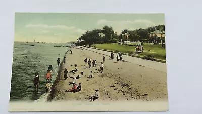 Postcard Cowes Green & Beach Isle Of Wight. Early 20c. • £2.99