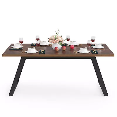 Tribesigns 63  Dining Room Table For 6 Large Rectangle Dinner Kitchen Table • $154.54