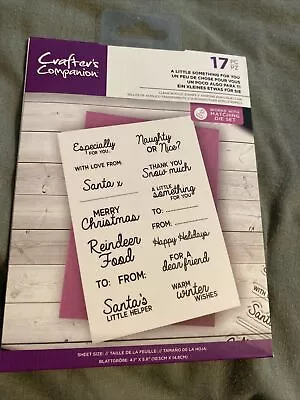 Crafter's Companion Clear Acrylic Stamp - A Little Something For You • £4.45