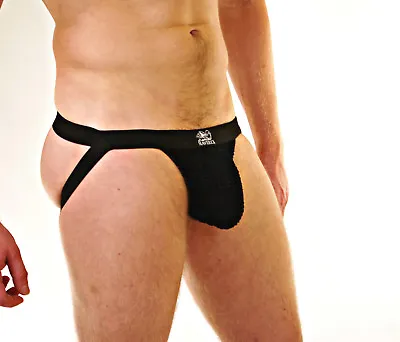 £9.59 • Buy Maverick Black Swimmers Jockstrap Jock Strap Athletic Support Mens Underwear