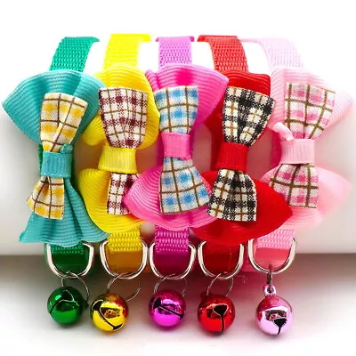 REDUCED Dog Collar Warning Bell Adjustable Kitten Heart Pet Puppy Snap Buckle UK • £2.99