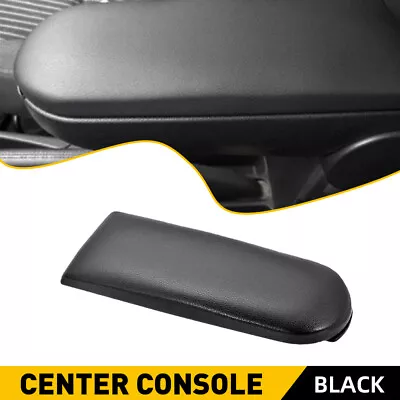 For VW Jetta Beetle 1999-2005 Black Leather Center Console Armrest Cover Lid New • $15.99