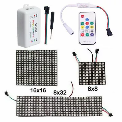 WS2812B Led Digital Panel Matrix Screen 5050 RGB Pixels Light Remote Controller • $3.02