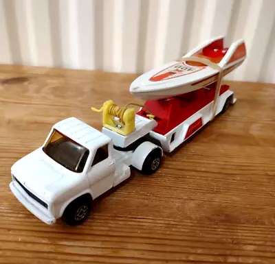 Matchbox Super Kings K27 Embassy Power Boat Transporter - Very Good Condition • £15