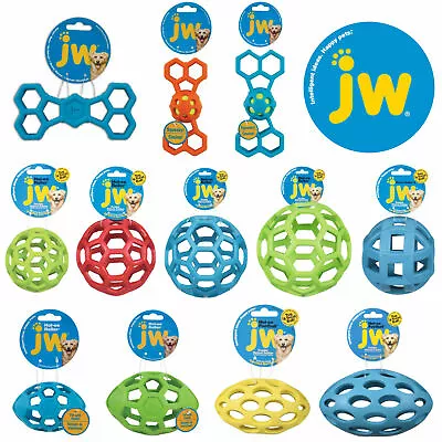 £14.99 • Buy JW Pet Hol-ee Roller Dog Puppy Ball Football Egg Bone Squeaker Rubber Chew Toys