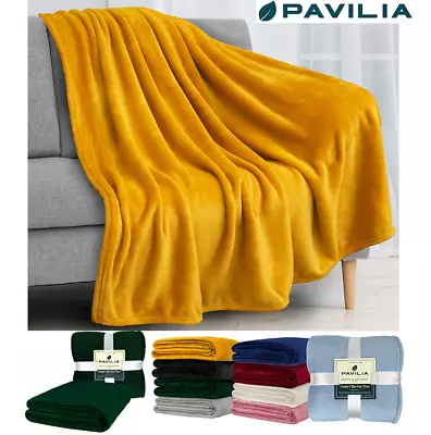 Super Soft Lightweight Fleece Warm Throw Blanket For Couch Sofa Bed Microfiber • $32.99