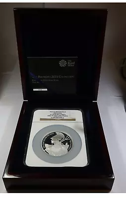 2015 NGC PF70 UCAM | GREAT BRITIAN - 5oz SILVER Britannia W OGP #42864P • $744.95