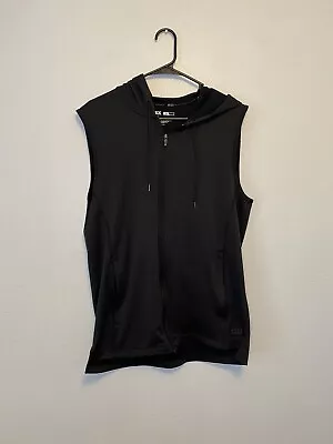 MSX By Michael Strahan Sleeveless Hoodie Black Size Medium  Full Zip-up • $13.28