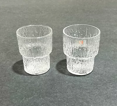 Iittala Finland  PAADAR  Pair Of Vintage Shot/Snaps Glasses Tapio Wirkkala - EXC • $19.89