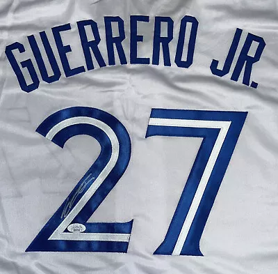 Vladimir Guerrero JR Autographed Jersey JSA Signed Vlad Blue Jays Custom • $149.99