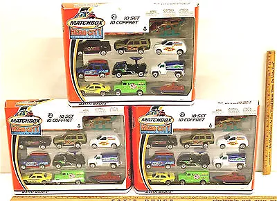 3 Sets 2002 Matchbox Hero City Collection #2 10 Car Set Mattel 30 Piece Lot NIB • $38.24