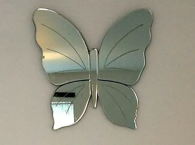 ✿✿ LAURA ASHLEY LARGE BUTTERFLY DESIGN WALL MIRROR ✿✿ GIFT FOR XMAS 52 X 52 Cm • £29.99
