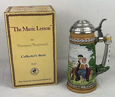 Norman Rockwell Museum Limited Edition Collector's Stein  The Music Lesson  • $7.91