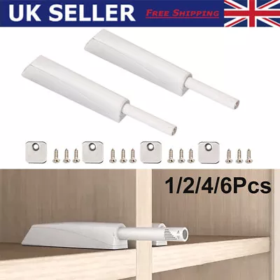 Magnetic Push To Open Door Catches Touch Release Latch Wardrobe Cupboard Drawer  • £9.33