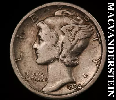 1934-D Mercury Dime - Scarce  Better Date  #U9168 • $2.99