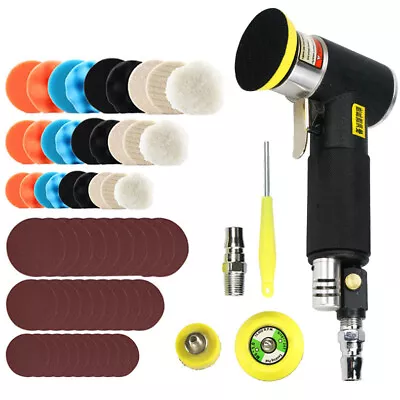 Air Orbital Sander Mini Pneumatic Grinding Machine Car Waxing Buffer Polisher • $51.29